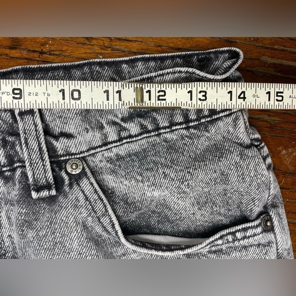 Vintage Brittania Gray Wash Mom Jeans Tapered 80s/90s High Rise Denim | W32 L30 - Picture 6 of 11